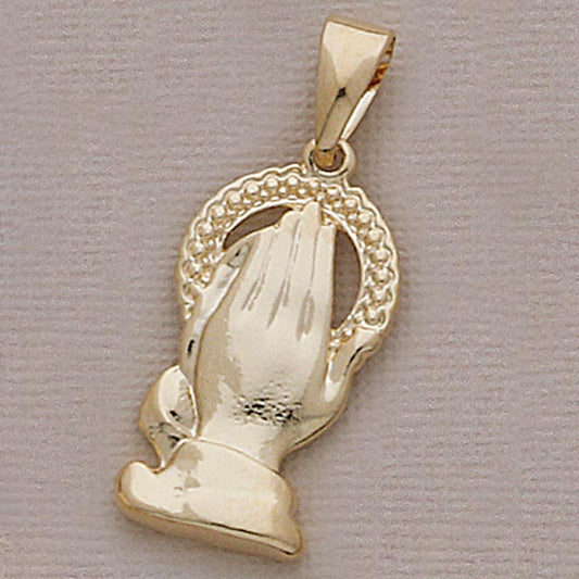 32mm Praying Hands Religious Pendant