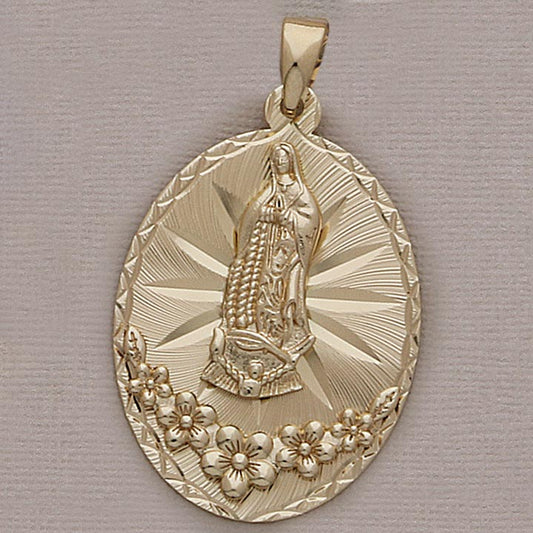Large Oval 50mm Religious Pendant