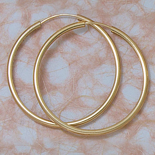 40mm Endless Hoop Earrings