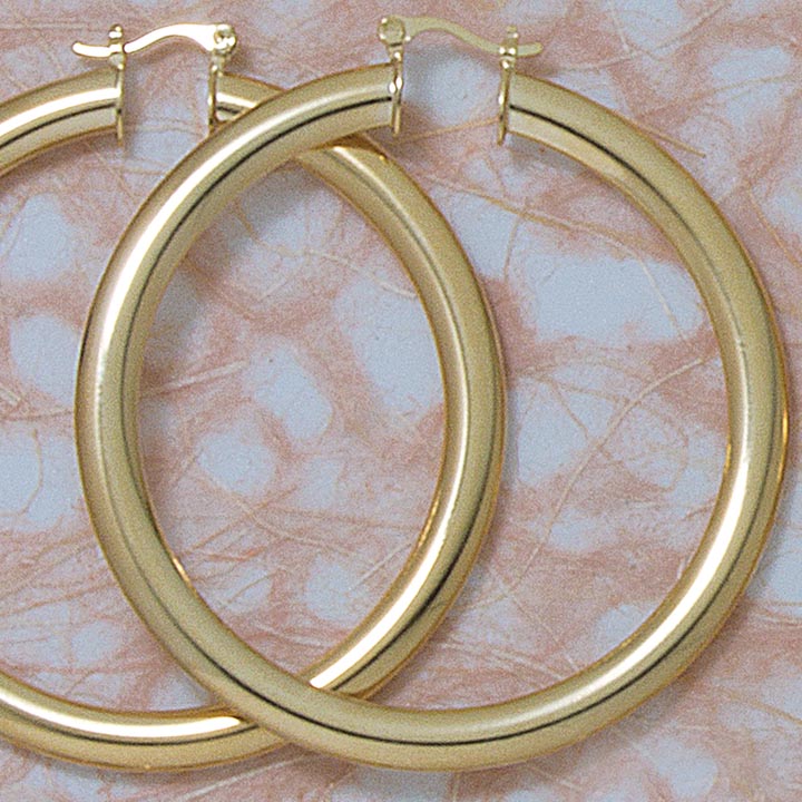 58mm Thick Hoop Earrings