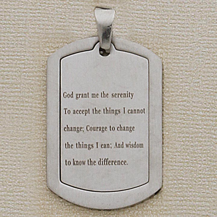 SS Serenity Prayer 36mm Charm (2 PIECES)