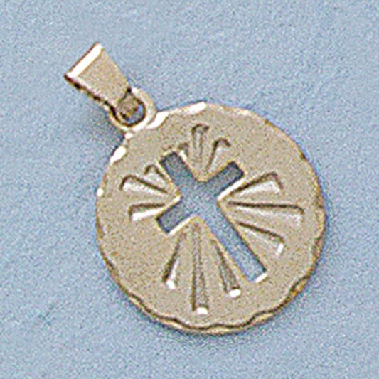 Small 16mm Cross Cut-Out Charm